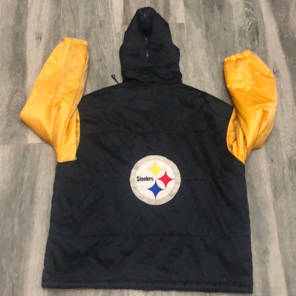 Pittsburgh Steelers NFL 100% Silk Zip Up Jacket - Picture 5 of 8